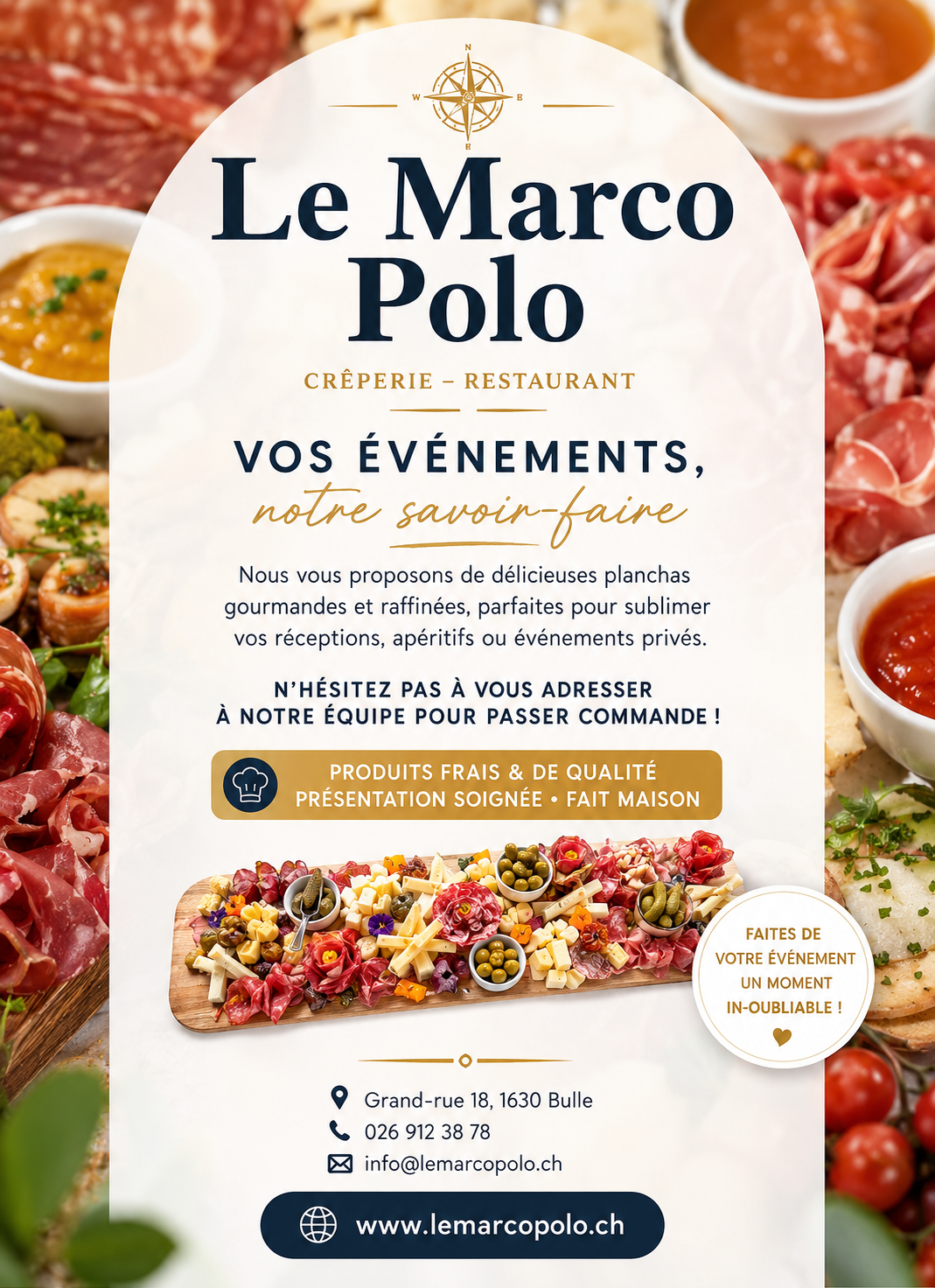 Bienvenue au Marco Polo — Votre Restaurant & Crêperie, entre tradition et gourmandise.