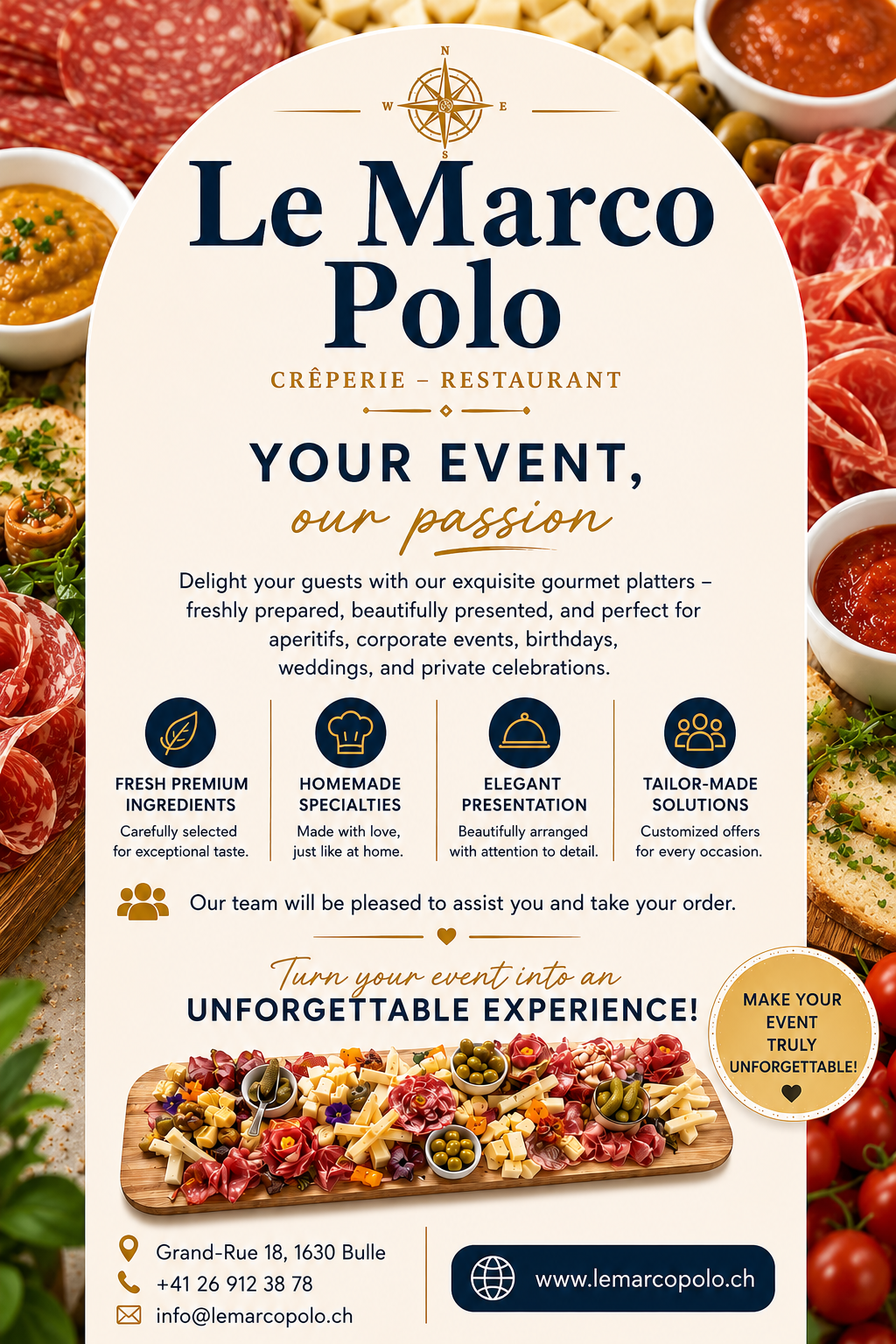 Welcome to Marco Polo – Your Restaurant & Crêperie for unforgettable culinary moments.